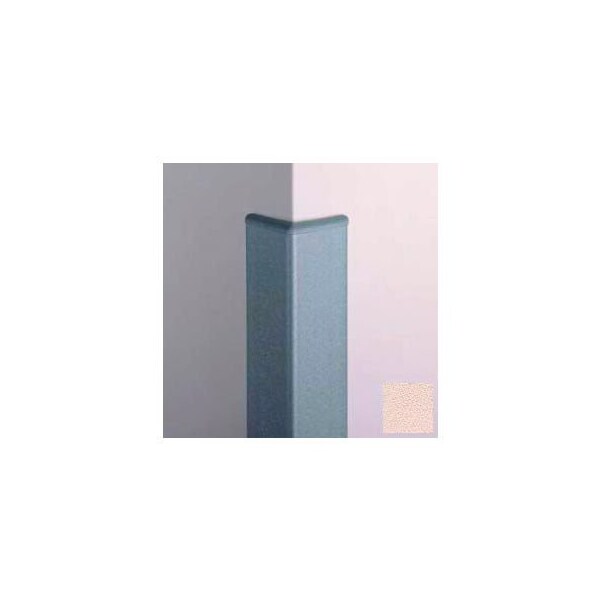 Pawling Surface Mounted Corner Guard 90Deg, 3'' Wings, 8'H W/Caps, Ecru CG-10R-8-269 - main